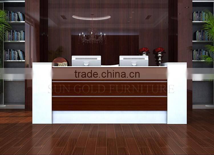 Modern office reception desk /reception table /reception counter design (SZ-RTB028)