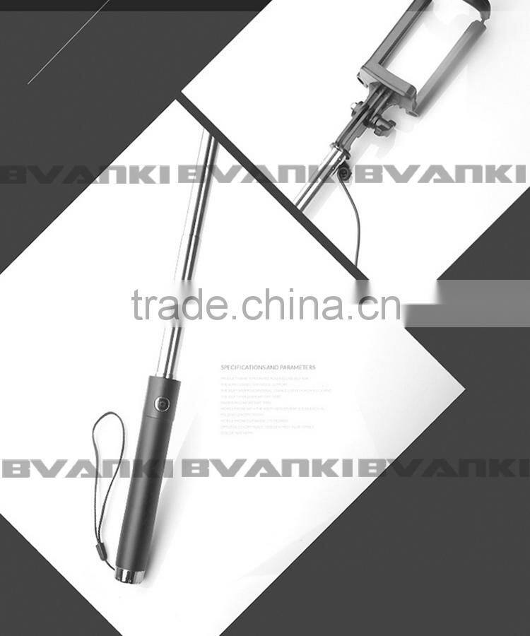 Mini selfie stick 2015 new product foldable wired selfie stick for smart phone distributors canada