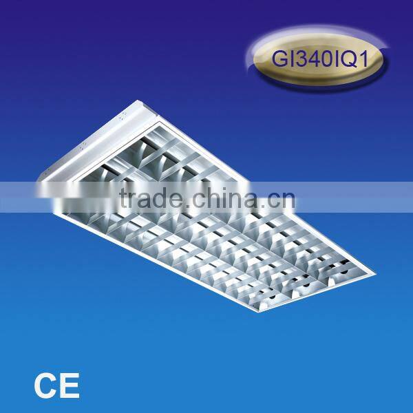 Bult-in Grille Lamp Panel 4*17/18/20W, T8/T10 Lamp Tray, lamp house