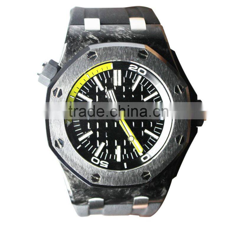 Carbon fiber watch without moulding fee