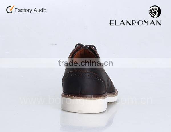 New style leather casual shoe for men from Guangzhou manufacturer business casual shoe