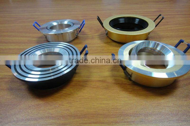 Anodized aluminium led ceiling light parts outer ring