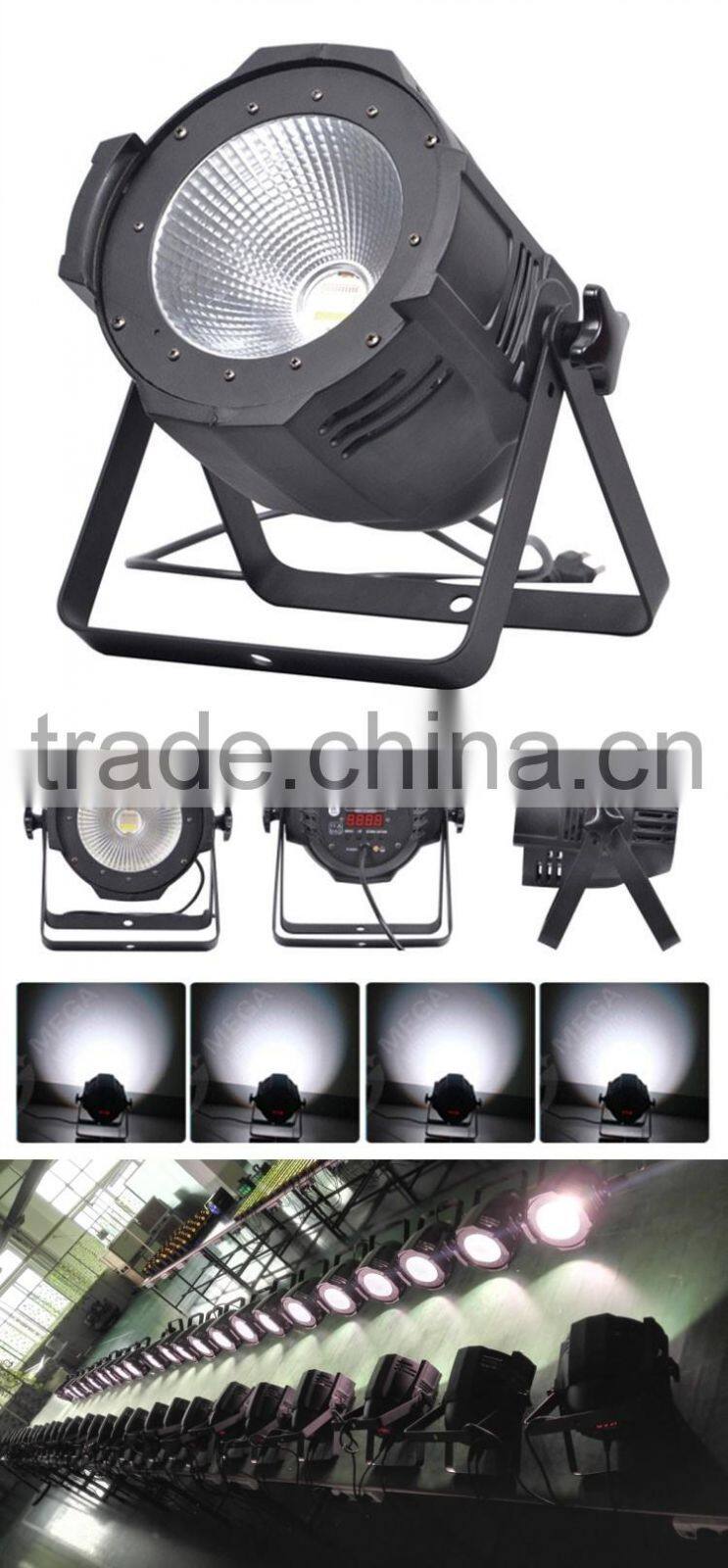 white 100w cob led par can