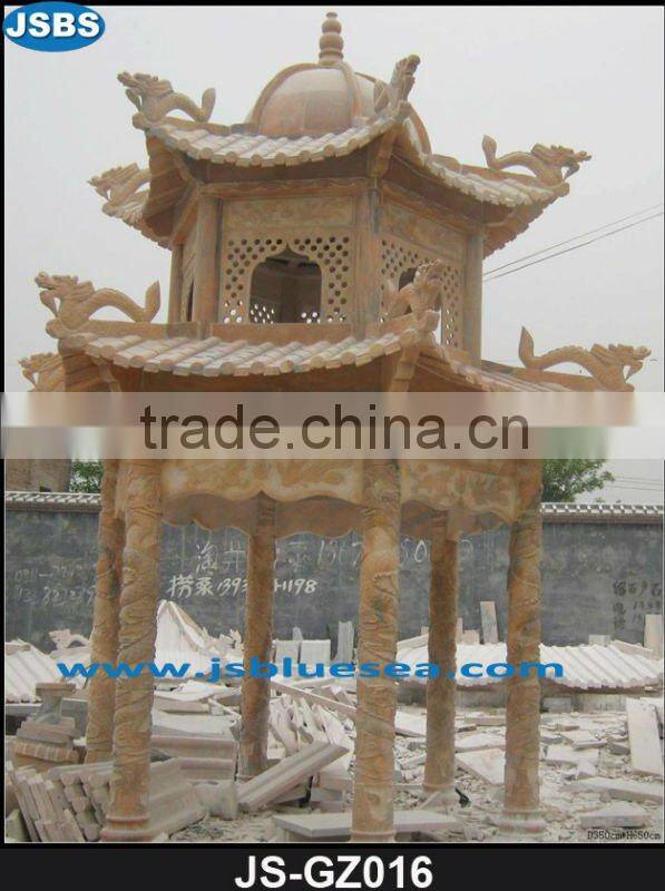 France style marble lady statue pavilion