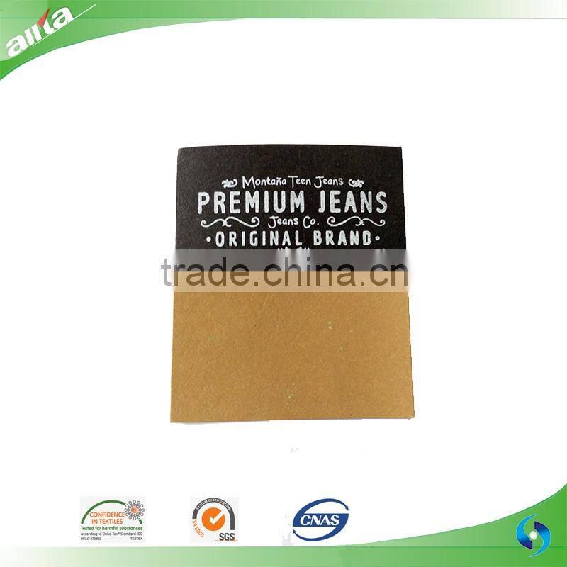 Wholesale factory direct fashion custom jeans leather label, leather patch