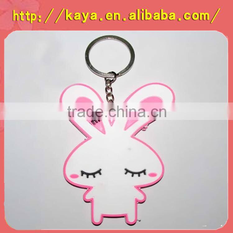 Eco-friendly PVC 3d anime keyrings/ personized rubber keyrings