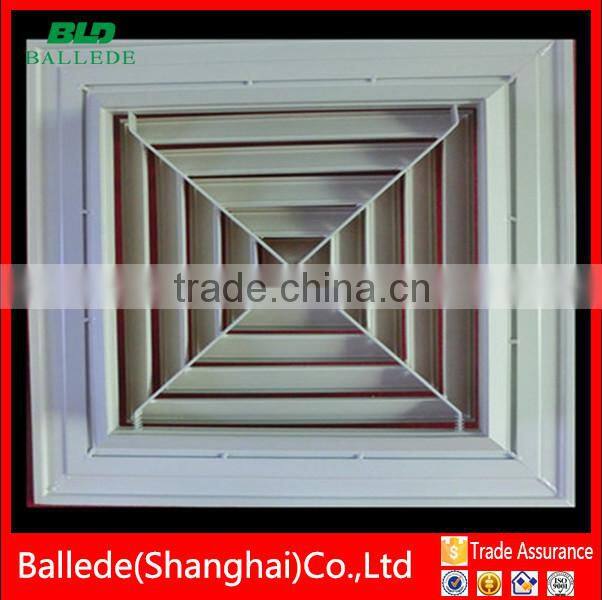 air conditioning 4 way supply ceiling air diffusers HVAC system
