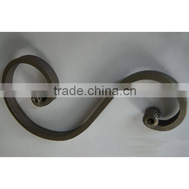Forged/Cast Decorative Wrought Iron C/S Scrolls, Wrought Iron Metal Ornaments For Gates/Fences/Stairs/Railings Art.5056-5058