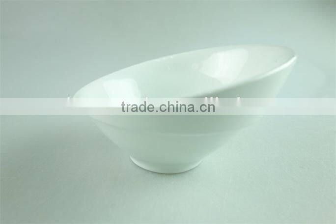 Low Price Wide-flat Ceramic Salad Bowl