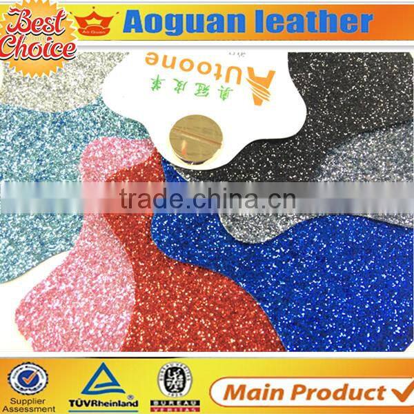 2015 the most popular free sample fashion glitter shoe fabirc