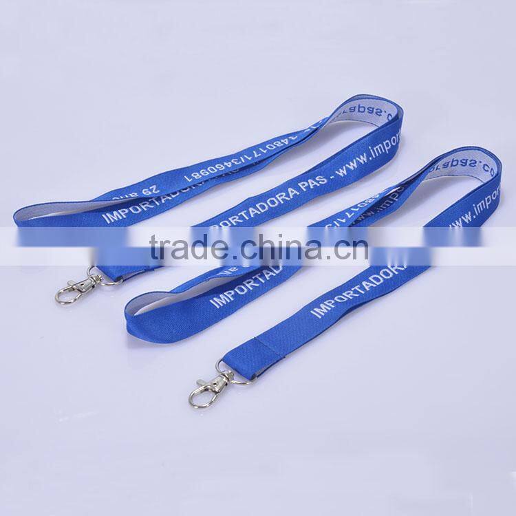 Multiple color polyester personalized lanyard