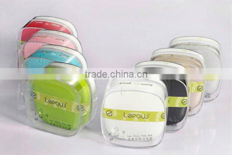 6000mAh Power Bank, Double Output Ports Power Charger for Mobile Devices, for Cell Phones/MP3/MP4