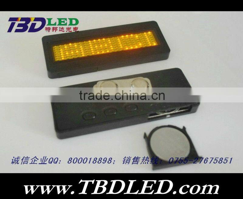 B721 red led name badge card,led name tags,12V led name card