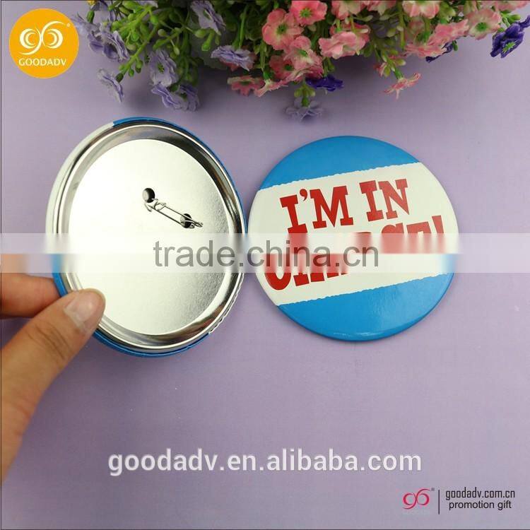 2016 New design cheap School badge logo custom pin button badge