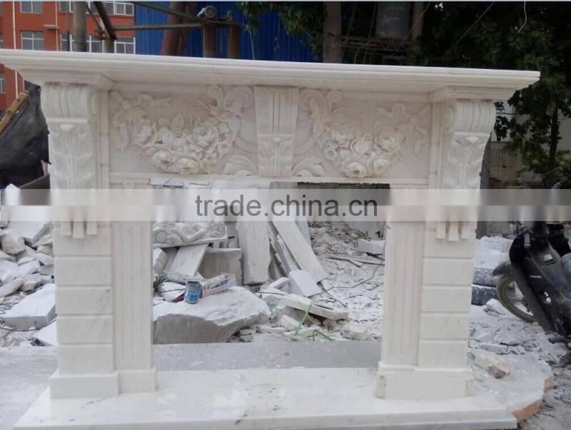 Yellow Child Angel Sculpture Antique Stone artificial fireplace mantel