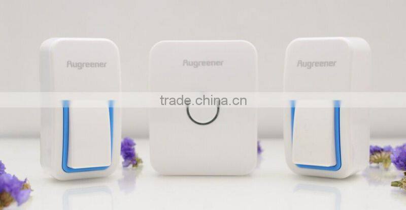 Waterproof Design Battery-less Wireless Doorbell Hot Sell with AS/EU Plug
