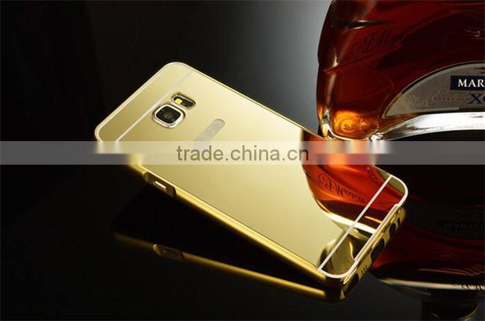 For Samsung Note 5 Case Cover Luxury Mirror 2 in 1 Metal