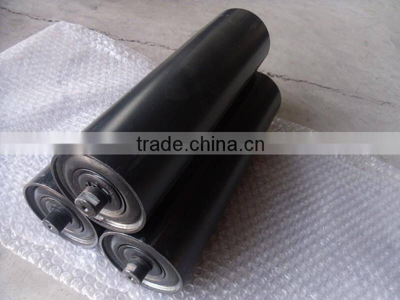 Material Handling Conveyor Components Carbon Steel Conveyor Roller With Minimum Belt Damage