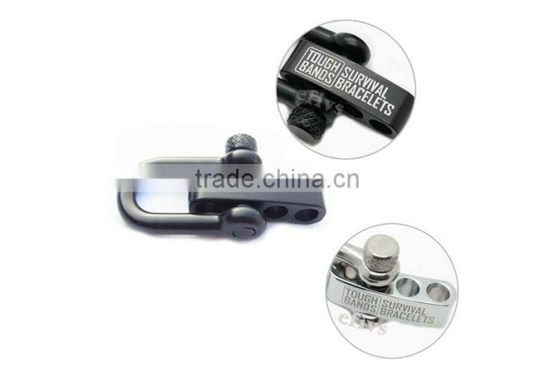 New fashion 4mm shackle for survival kit bracelet
