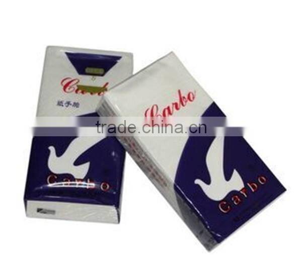 Pocket Facial Tissue Paper with logo printed Hankies Handkerchief