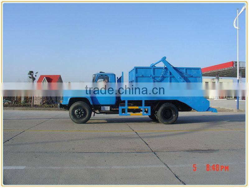 Dongfeng long cab recycle collection trucks,swing arm type garbage truck,swing arm type garbage truck