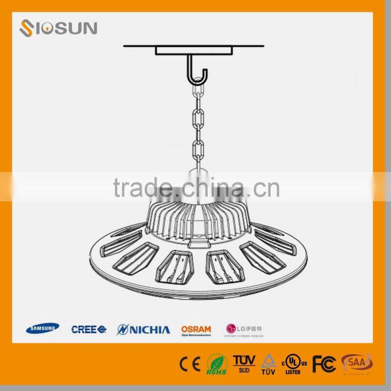 200W IP67 22000Lumens OSRAM-3030 Meanwell Driver LED UFO High Bay Light