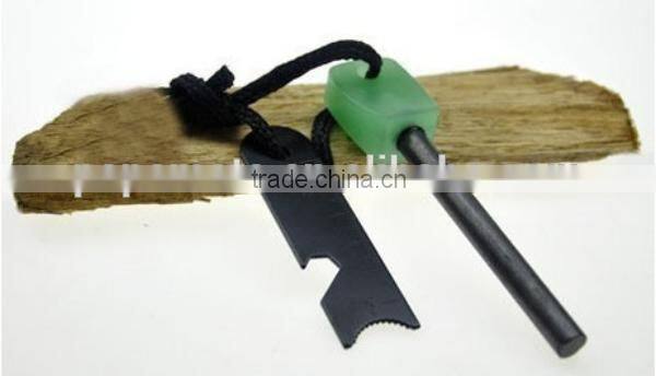 Luminous Handle Survival Military Fire Starter Night Flint