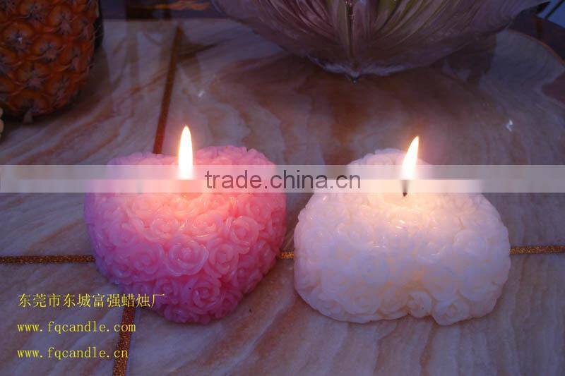 valentine decoration candle, paraffin candle
