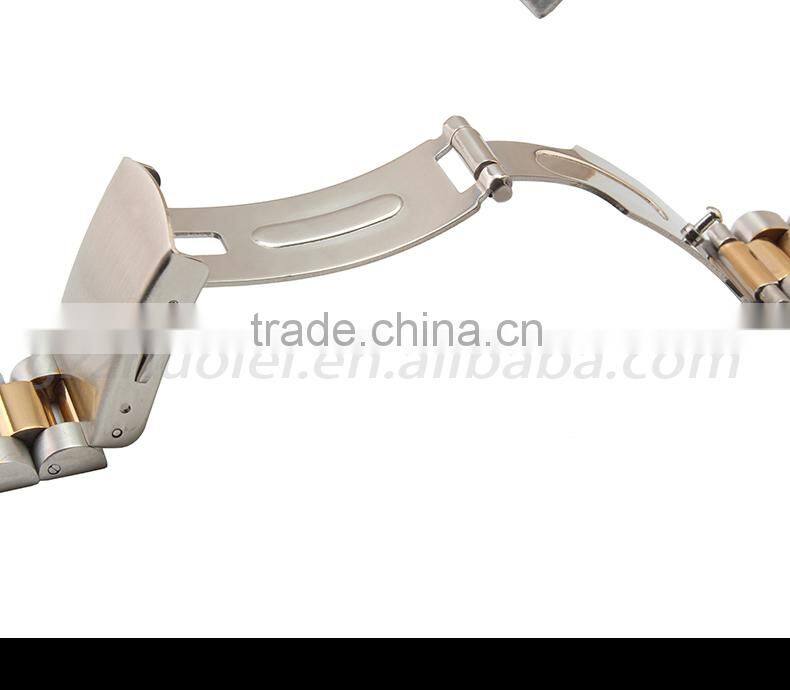 18mm high quality imported stainless steel watch bracelet for men's and women's with fashionable buckle Wholesale 3PCS