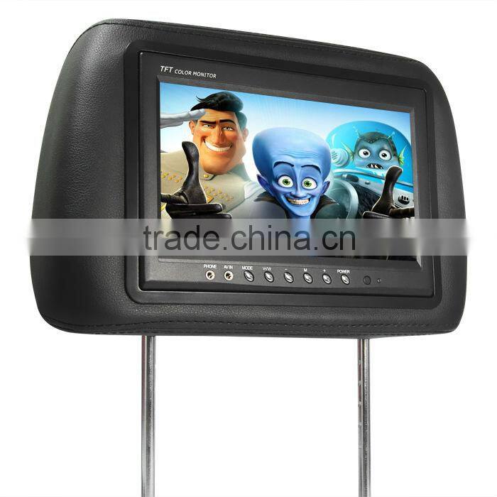 New and Hot Remote Control 9 Inch Headrest TFT LCD Monitor