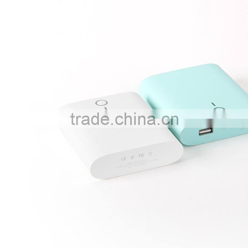 Rubber oil processed portable mobile power bank with dual USB outputs