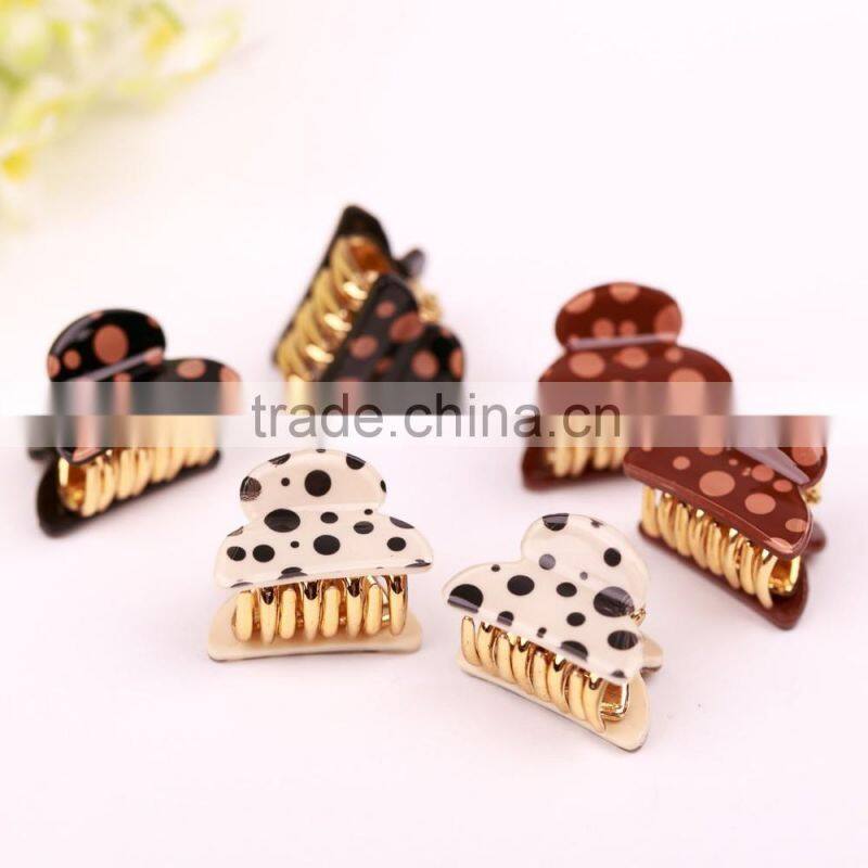 dots mini clip power han plastic hairpins hair accessories manufacturers China