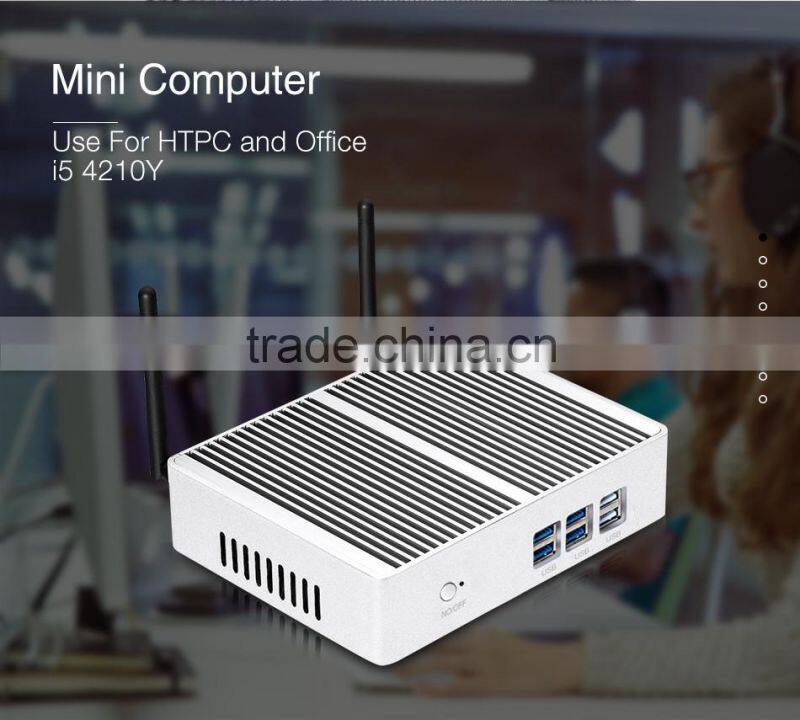 control computer embedded single board computer mini pc for school X32 4210Y core i5 1.5GHZ ddr3 vesa mount silver