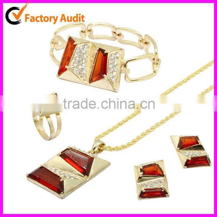 2012 18K gold plated africa jewelry set