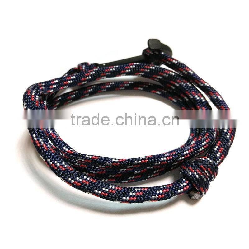 diy bracelet leather anchor bracelet fashion anchor charm woven friendship bracelet bracelet for men leather bracelet anchor