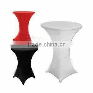elegant lycra spandex round cocktail table cloth for wedding wholesale table linen