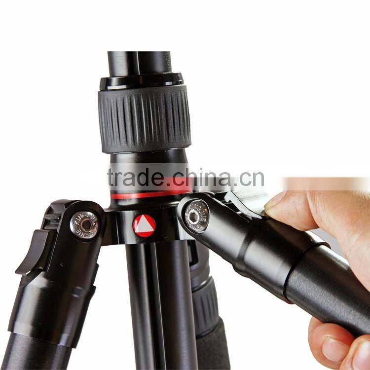 Aluminum colorful folding popular portable Tripod kit 5 Section with Ball Head Loading 10KG K009B+V00