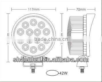 60W Cree LED work light, IP68 high power LED work lamp, heavy duty LED utility lamp
