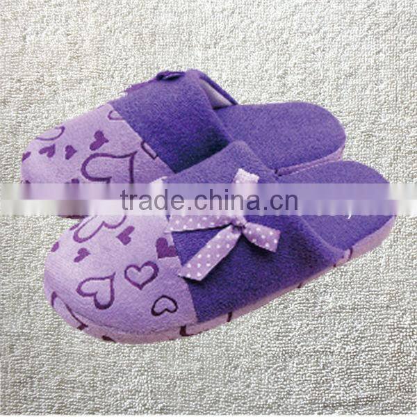 2014 women's winter slippers sweet heart Love cartoon butterfly slippers home flats indoor floor cotton padded shoes