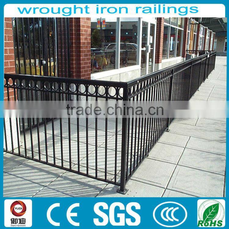 outdoor wrought iron decorative railing