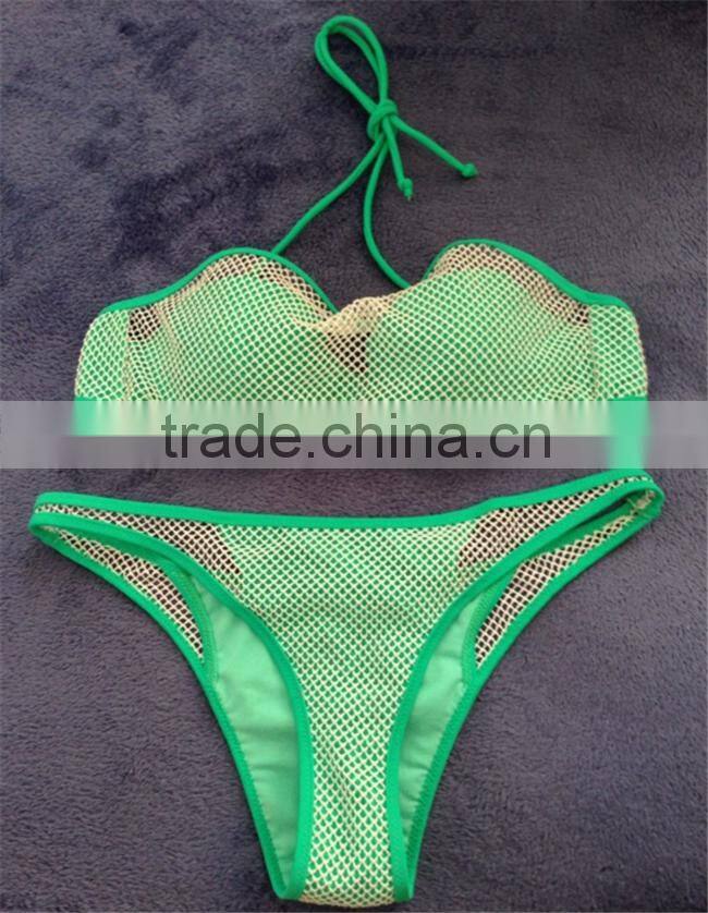 wholesale Triangle split bikinis woman swimwear 2016