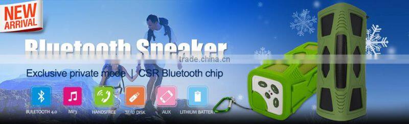 Factory Wholesales Wireless Portable Music High-end Bluetooth Speaker With Silicone Case Remote Clock