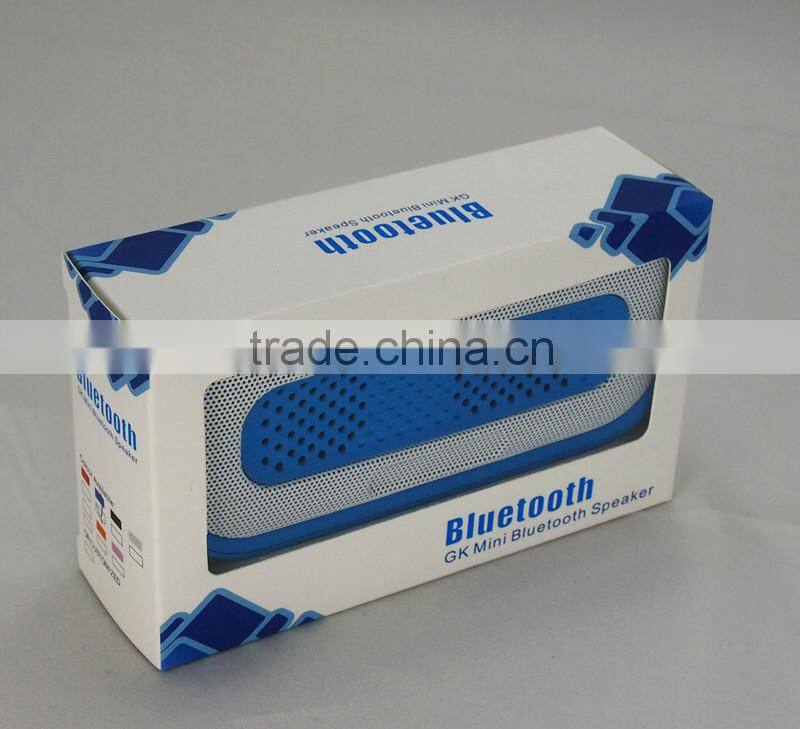 2015 best stereo audio sound 3W wireless FM radio bluetooth speaker with USB Flash MP3 Player