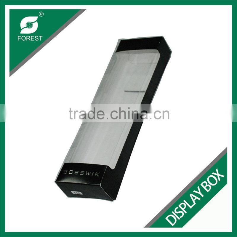 SMALL SIZE CHIPBOARD DISPLAY BOXES FOR SHOWING PENCIL WITH CLEAR PVC WINDOW