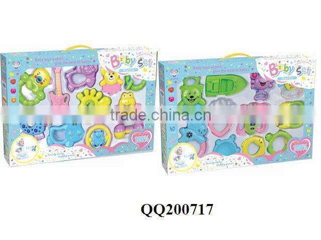 Lovely plastic baby rattle toy