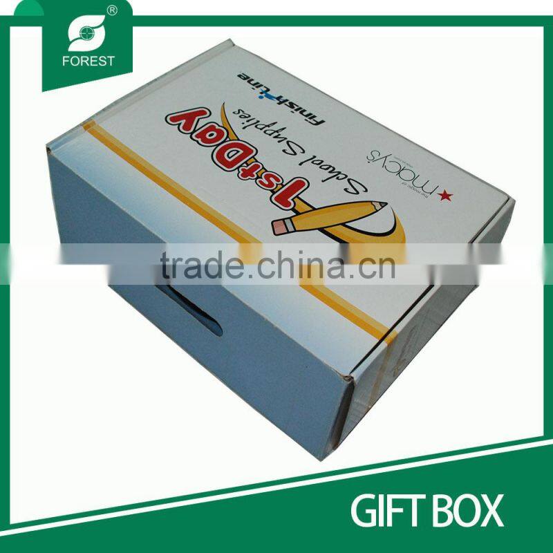 CMYK FULL COLOR OFFSET PRINT FOLDABLE CORRUGATED GIFT PAPER BOXES FOR ARCHIVE PACKAGING