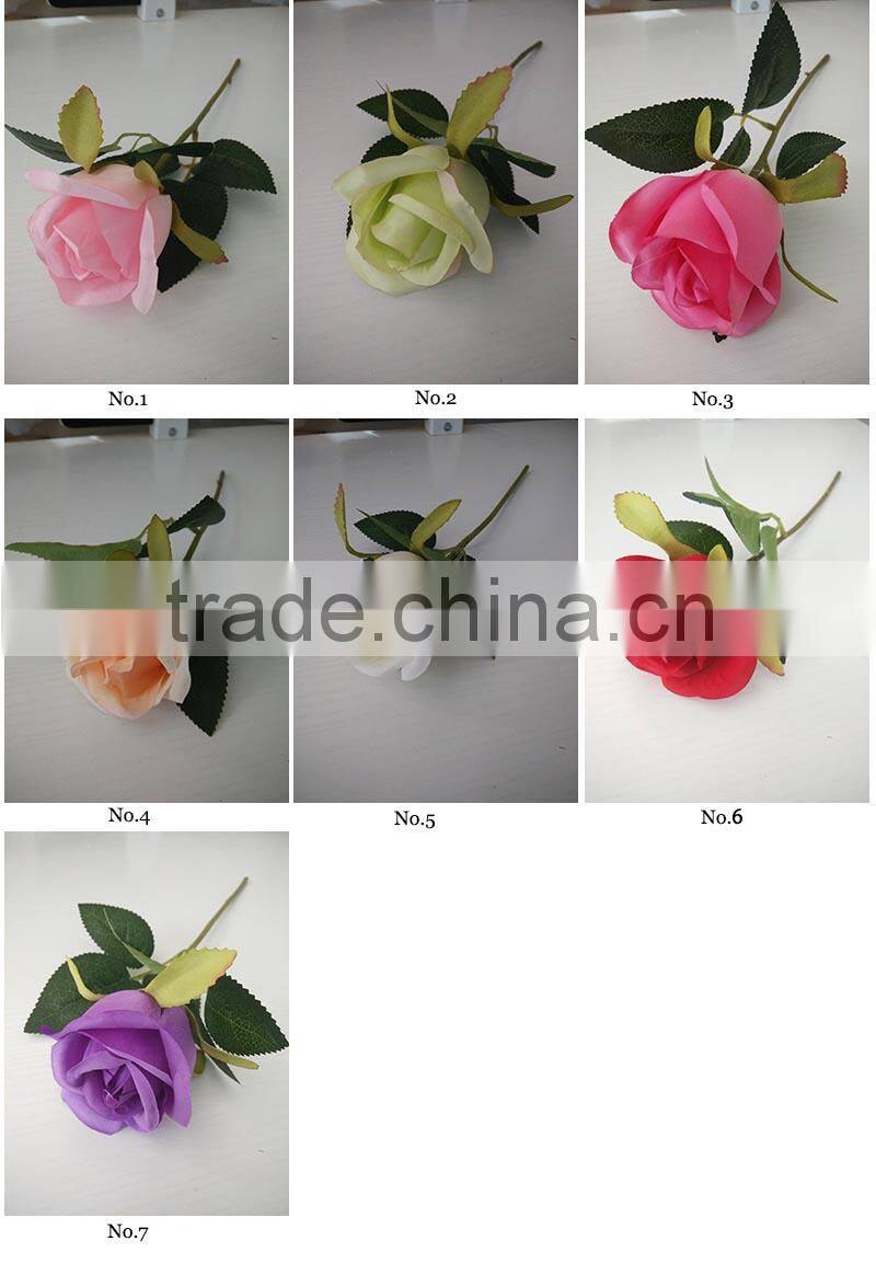 high quality artificial rose fabric flower