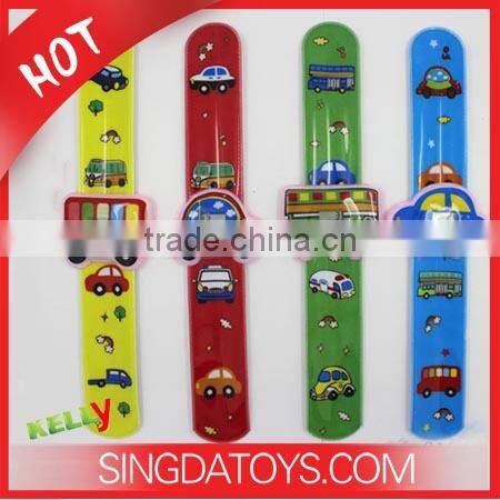 Own Factory Product G101-3 Cute Vehicles Pattern Boys Slap Watch