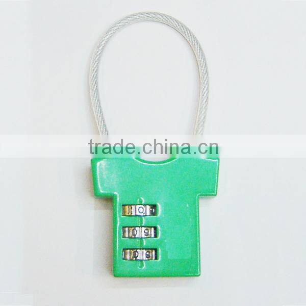 Professional more styles cable padlock cipher lock wholesale