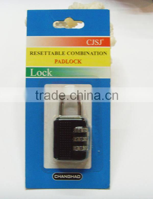 Popular 3 digital combination padlock Silver Smart Digital Combination Padlock CH-17D